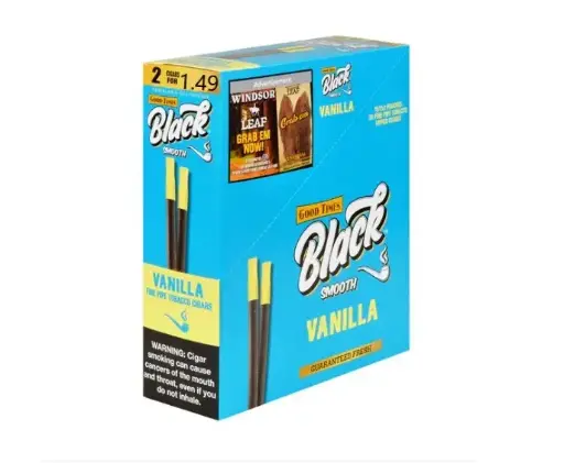 [842426160131] BLACK SMOOTH 2/$1.49 VANILLA 15CT 