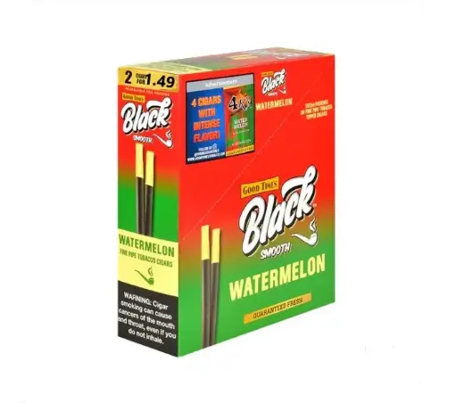[842426161480] BLACK SMOOTH 2/1.49 WATERMELON 15CT