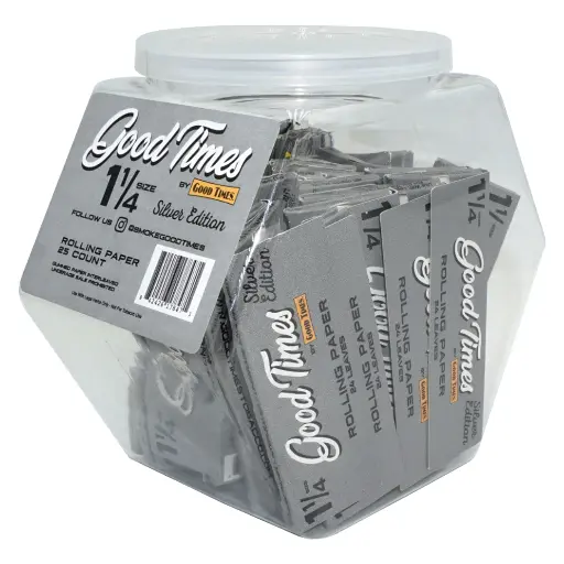 [842426178471] Good Times Rolling Papers - Silver 1 1/4 25 ct.