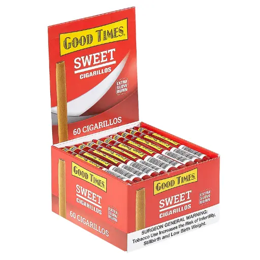 [812319011581] Good Times Cigarillos Sweet (Singles) 60 ct.