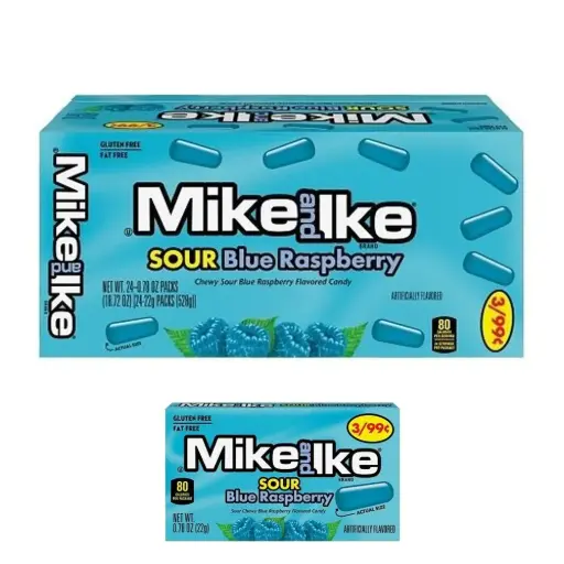 Mike N Ike Sour Blue Raspberry