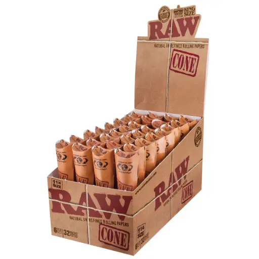 [716165252870] RAW Cones 1 1/4 Classic 6/32CT