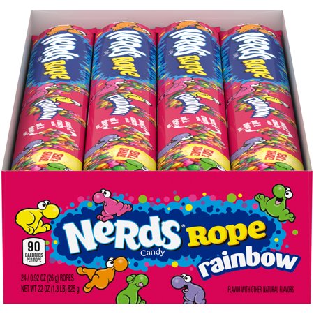 [041420047145] Nerds Rope Rainbow 24ct 