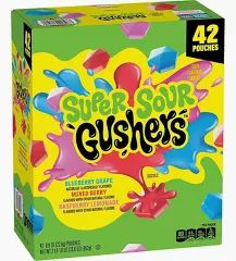 [016000225473] Gushers Super Sour 42ct .8oz