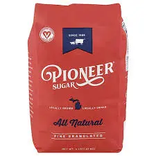 Fine Granulated Pure Michigan Sugar 4lb bag