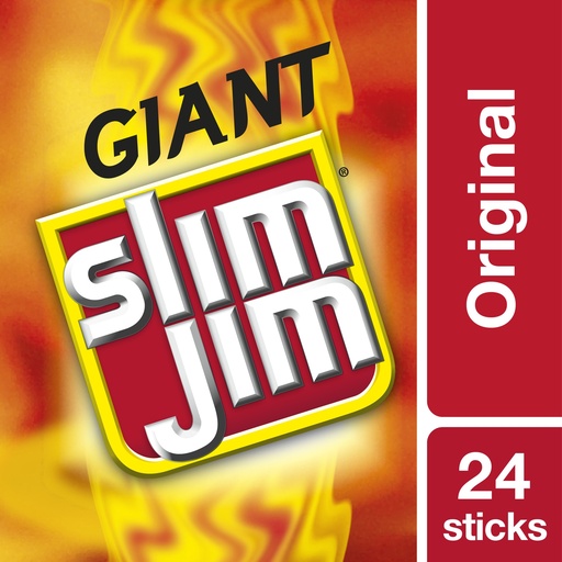 Slim Jim Original Smoked Beef Meat Stick, .97 Oz, 24/Box