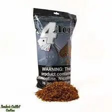 [077170110624] 4 Aces Silver Pipe Tobacco 6oz Bag