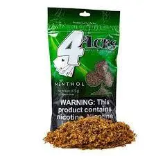 [077170633710] 4 Aces Mint Pipe Tobacco 6oz Bag